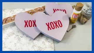 Shabby Chic Valentine DIY || Heart Decor || Just 1 Quick Craft