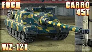 FOCH ● CARRO 45T ● WZ-121 | World of Tanks Blitz Replays