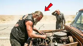 Grieving Hell Angel Stops on a Desert Highway, Until an Old Man and His Broken-Down Truck Appear...