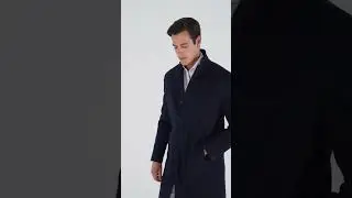 Blue overcoat - Made in Italy