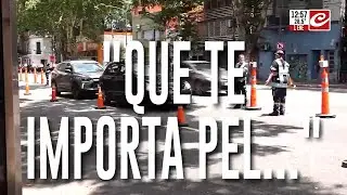 Insólita agresión e insultos a un notero de Crónica durante controles de alcoholemia: 