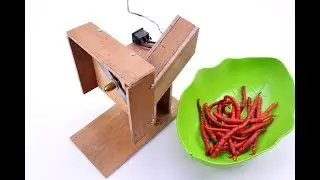 How to Make Chili  Slicer Cutting Machine, You Can Make it at Home