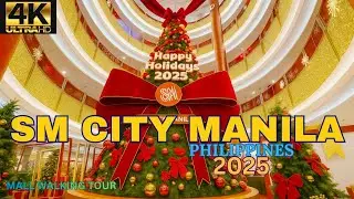 SM CITY MANILA PHILIPPINES/MALL WALKING TOUR 4K HD