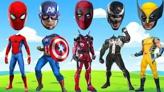 Captain American Superman Hulk playing game Marvel Avengers cartoon spaider man top tebak playing 