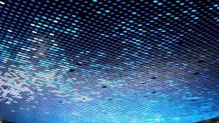Sparkling ceiling in Mercedes-Benz Museum, Stuttgart, Germany
