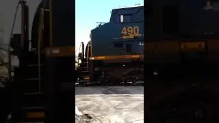 Train slow rolls past disabled train. And hits the horn.