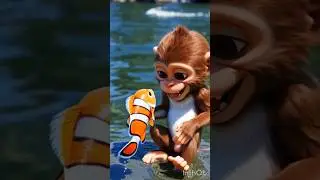 बंदर और&zwnj; मछली 😍🥰 sort cartoon monkey and fish #sort #money #cartoon