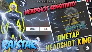RAISTAR ONE TAP HEADSHOT SETTING || DPI SETTING AND SENSITIVITY OF RAISTAR || IMPORTANT TIPS FOR ALL