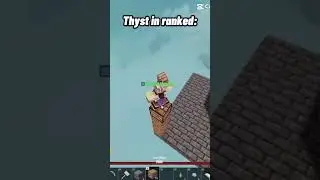 Other people vs Thyst in Ranked #roblox #bedwars #viral #shorts