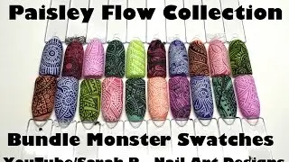 **NEW** PAISLEY FLOW COLLECTION | BUNDLE MONSTER STAMPING PLATE SWATCHES