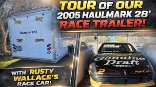 Full Tour: 2005 Haulmark 28&rsquo; Race Trailer w/ Rusty Wallace&rsquo;s #2 Car