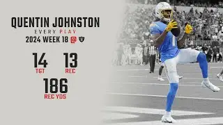 Quentin Johnston Week 18 Replay: Every Target and Catch @ Las Vegas Raiders