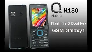How to Flash Q Mobile K180 With Boot Key