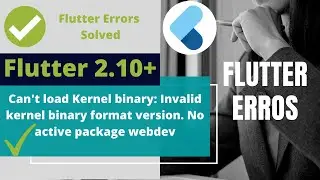 Can't load Kernel binary: Invalid kernel binary format version. No active package webdev