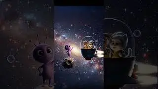 🚀 Max & Kitty&rsquo;s Sky Rocket Adventure 🌌 | Cute Space Cartoon Story for Kids | Animated by MetaAI