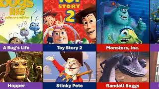All All Pixar Animation Movie Villain