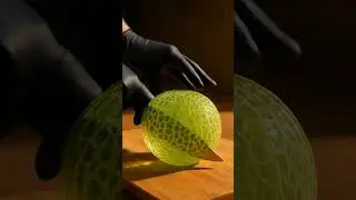 Relaxing ASMR Musk Melon Cutting. #ai #fruit #asmrrelaxation #asmr #satisfying #relaxationtechniques