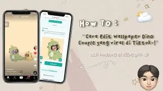 TUTORIAL ON EDITING THE VIRAL DINO COUPLE TWIBBON PHOTO ON TIKTOK | TWIBBON LINK IN THE DESCRIPTI...
