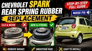 Как установить заднюю пружинную опору/резину Chevrolet spark/matiz.удалить шумы.اواز سے نجات ۔