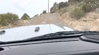 Climbing up the mountain to 9k feet ASL on lucky strike trail 30 minutes outside of Vegas