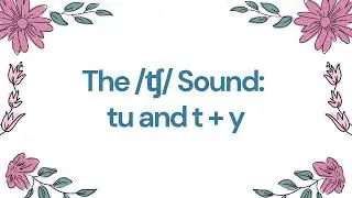 35. Problematic Consonants_The /ʧ/ Sound: tu and t + y | Learn English with Hang