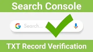 Google Search Console verification with txt record