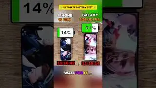 🔋😳 IPHONE 15 PRO vs GALAXY S24 ULTRA BATTERY TEST!!