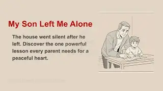 My Son Left Me Alone | A Father&rsquo;s Emotional Story of Letting Go | Soul Speak English Stories