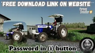 FS 19 swaraj 744 mod download link Indian tractor farming simulator 19