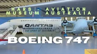HARS Aviation Museum Qantas Boeing 747 || Inside the cockpit of Boeing 747 and other historic planes