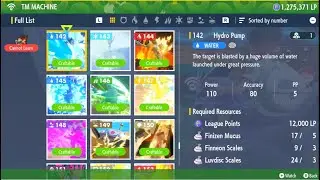 Pok&eacute;mon Scarlet and Violet - How to Craft TM 142 (Hydro Pump) using TM Machine