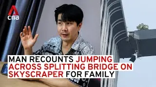 Man recounts jumping across splitting bridge on skyscraper during earthquake to reunite with family
