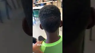 Bro gets fresh hairline cut at school barber saved his life 😂🤣