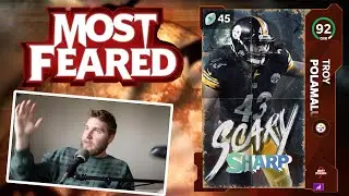 Troy Polamalu 92 OVR Most Feared Gameplay | Pittsburgh Steelers theme Ultimate Team Madden 21