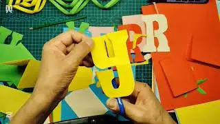 Letter Cutting ( Merry Christmas ) paper crafts