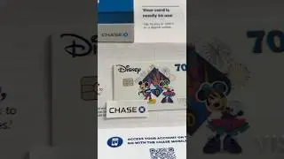Chase Disney Credit Card - 70th Celebration Unboxing #chase #disney #creditcard