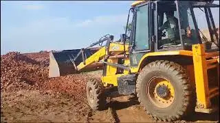 JCB Backhoe loader construction vehicle at Ent Bhatta working video