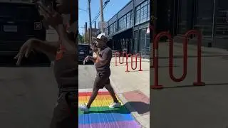 Warning do not walk across a rainbow this month #🌈 #funnyvideo #pridemonth