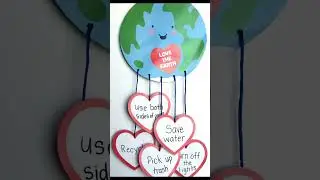DIY earth day  #diy #craft #diycrafts #earth #craftideas #saveplanetearth