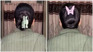 Women Long Hair..... Hair Bun Hairstyle Tutorial Ideas 