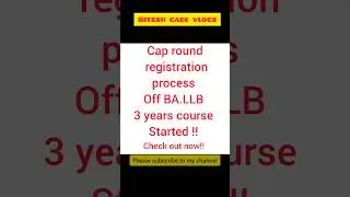 mh cet law 3 years ( 2025 ) cap round registration process started !! 🔥🔥#mhcetlaw2025#cet#trending