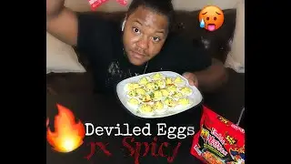 20 2X SPICY DEVILED EGG IN 10 MINUTES CHALLENGE BY MOORE EATZ #mooreeatz #chasenchris  #2xspicy