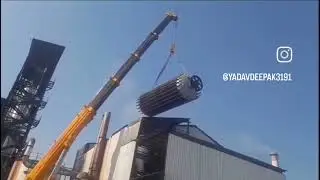 70 Ton Job Erection Done By Demag Ac 1300 Work At Height  @shortvlog2023 