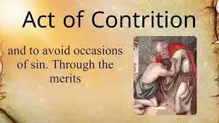 Act of Contrition | Catholic Prayer for Confession & Forgiveness