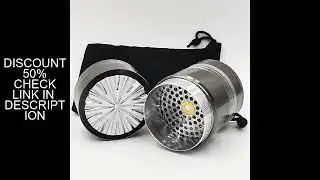 New 55MM Toothless Manual Metal Herb Grinder Spice Crusher Large-capacity Portable Toothless Design