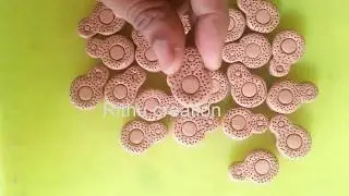terracotta  clay beads / coin  clay  beads making / different types of terracotta or clay  beads