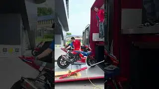 Setup day Misano summer test  #ikerlecuona #Xavivierge #SBK #HRC