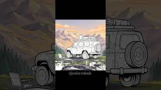 Zen Color | Vanlife🚐 | #25 #zencolor #coloring #shorts
