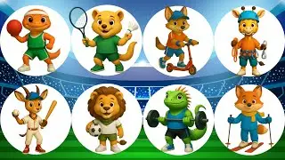 ABC Animals Sounds | Fun Sports Song for Kids | Jumpy Jungle TV