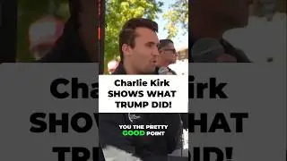 Charlie Kirk Shows TRUMP MADE OUR BORDER THE BEST EVER!  #debate #charliekirk #politics #trump
